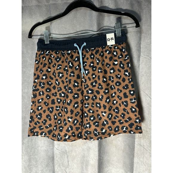 Cotton: On Kids Benny Boardshorts Swimwear- Animal Print- Size 13-14 - Picture 1 of 3